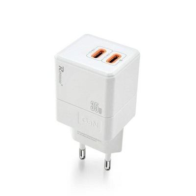 SZYBKA Ładowarka Sieciowa 2xUSB-C PD 35W 2xUSB-C GaN QUICK CHARGE 3.0