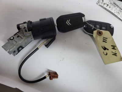 Citroen c4 iii 2x ключ замок зажигания 9663123380 фото №1