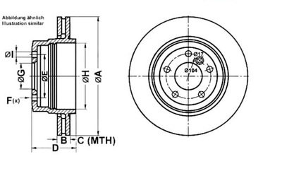 DISCOS DE FRENADO 2SZT. BMW X3 (E83) 09.03-12.11 AT  