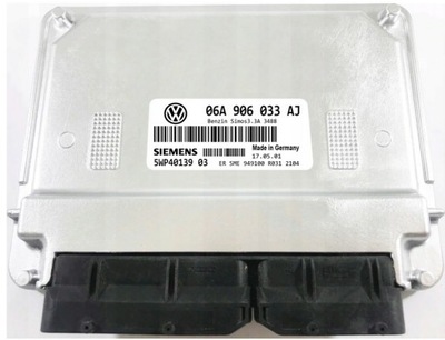 КОМПЬЮТЕР ECU VW GOLF 06A906033AJ 5WP4013903 IMMO OFF 