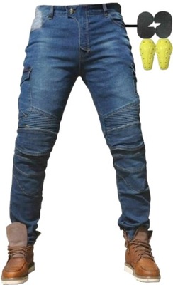 MESKIE MOTORCYCLE TROUSERS JEANSOWE FROM OCHRANIACZAMI  