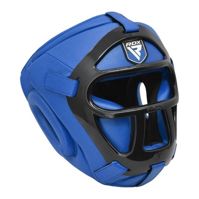 Kask bokserski RDX Guard Grill T1 blue M