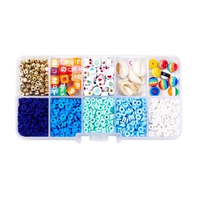 10 Grid Clay Beads literami do tworzenia