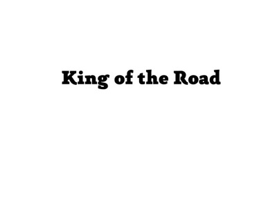 NAKLEJKA NA SAMOCHÓD KING OF THE ROAD
