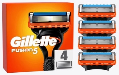 4x Wkłady Gillette Fusion 5 ostrza Gilette - ORYGINAŁ!!!
