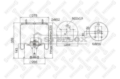 Пневмоподушка подушка подвеска bpw фото №1