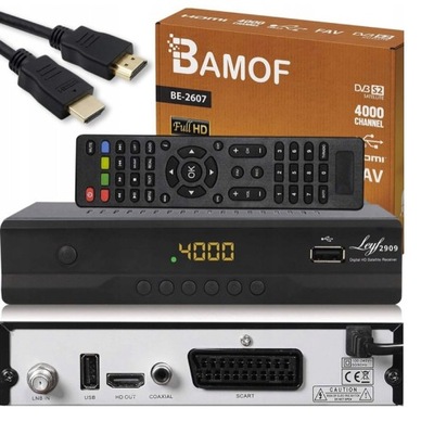Dekoder tuner DVB-S Bamof Be-2607 cyfrowy odbiornik satelitarny
