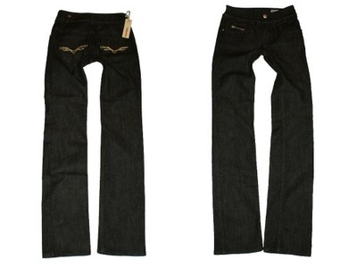 Diesel BRUCKE czarne męskie jeansy W27 L32 XS