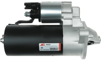 As-pl s0020 стартер 12v 2,00kw - 9 зубьев фото №1