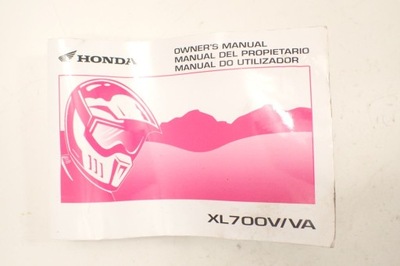 HONDA XL 700 TRANSALP 08-11 LIBRO DE MANTENIMIENTO  