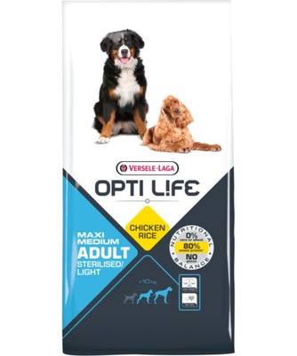 VERSELE-LAGA Opti Life Adult Light Medium&Maxi dla otyłych 12, 5 kg
