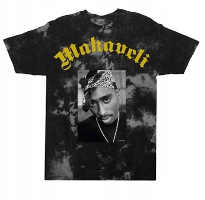 3D Tupac Makaveli Men's Hip Hop T-Shirt,A,S