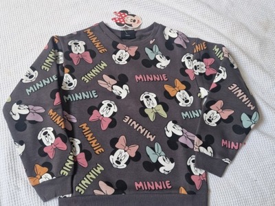 DISNEY SLICZNA BLUZA MINNIE MOUSE GREY 128CM