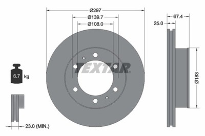 2X ДИСК ГАЛЬМІВНИЙ TOYOTA ПЕРЕД HI-LUX 06- 92222600