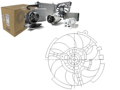 Вентилятор радіатора fiat stilo багатофункціональний wagon 1.6 16 фото №1