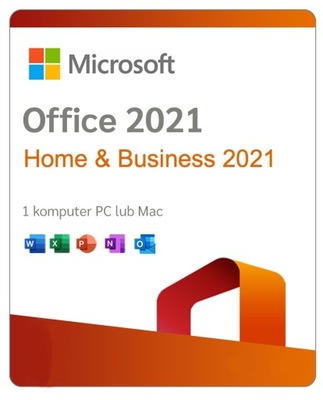 Microsoft Office Home and Business 2021| WIN/MAC | PL | 1PC | BOX