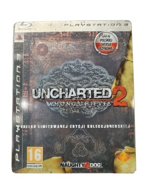 UNCHARTED 2 PL PS3 STEELBOOK KOMPLET PO POLSKU