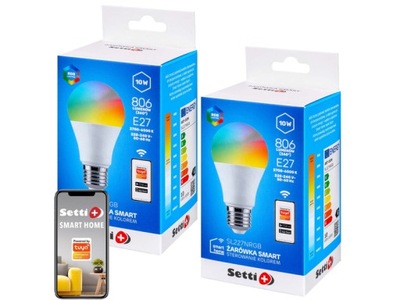 Inteligentna żarówka LED SETTI SL227NRGB 10W Wi-Fi