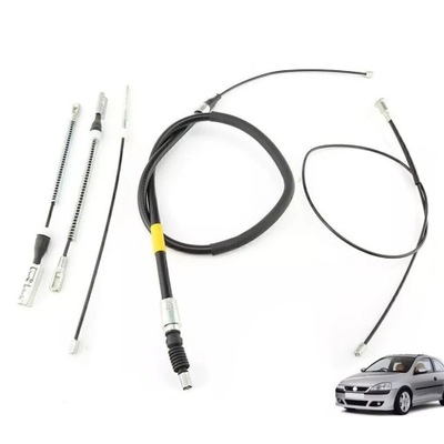 5x тросы трос тормоза ручного opel corsa c - тормоза барабанные фото №1