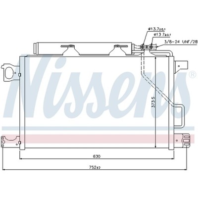 КОНДЕНСАТОР, КОНДИЦИОНЕР NISSENS 940100