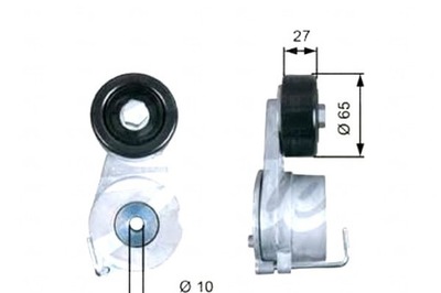 Gates ролик натяжителя hyundai grand santa fe 2.2 c фото №1