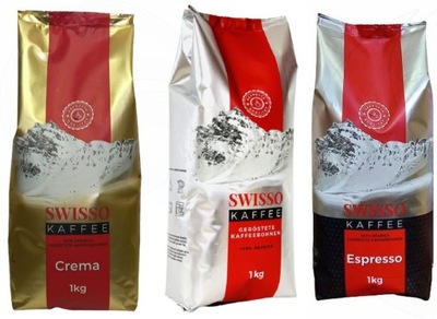 Kawa SWISSO KAFFEE 100% Arabica Zestaw 3kg