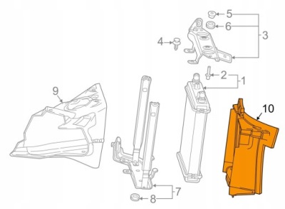 2016+ camaro впуск повітропровід повітря радіатор фото №1