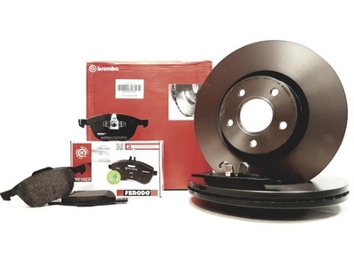 DISCOS BREMBO ZAPATAS FERODO VOLVO S40 II V50 300MM  