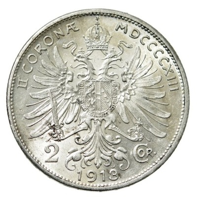AUSTRIA, FRANC I JOSEPH 2 KORONY 1913 (2)