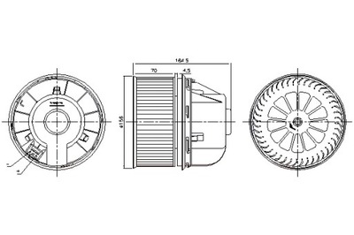 NISSENS VENTILADOR SOPLADORES FORD C-MAX FOCUS C-MAX FOCUS II 1.4-2.5  