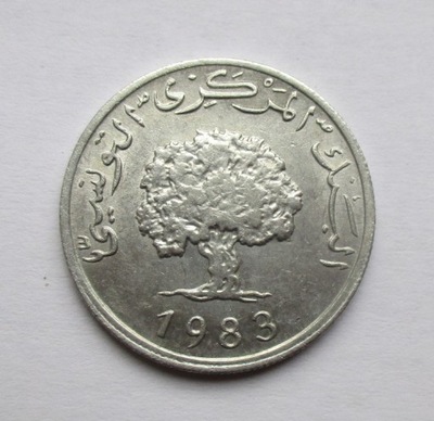 5 Milimów 1983 r. Tunezja