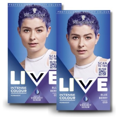 Schwarzkopf Live Farba do Włosów Blue Berry 059 x2