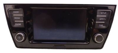 Skoda fabia 2 iii lift 18-21 радио дисплей 6v0035871j фото №1