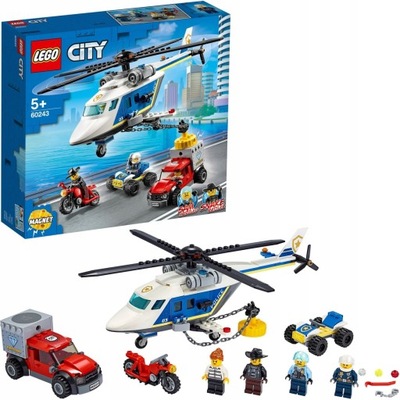 KLOCKI LEGO CITY POŚCIG HELIKOPTEREM POLICYJNYM