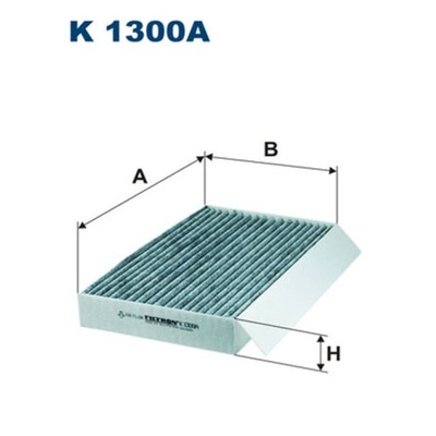 ФИЛЬТР, ВЕНТИЛЯЦИЯ СТОРОНЫ ПАССАЖИРА ФИЛЬТРON K 1300A