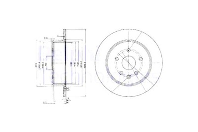 Delphi bg3907 диск гальмівна фото №1