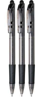 Zestaw 3szt Długopis Pentel BK-417 czarny 0,7mm