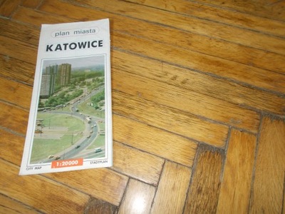 Katowice stary plan miasta autobusy tramwaje