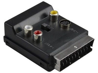 Adapter przejściówka SCART / 3x RCA S-VIDEO SCART