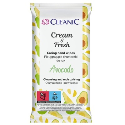 Chusteczki do rąk Cleanic Cream&Fresh 15 szt.