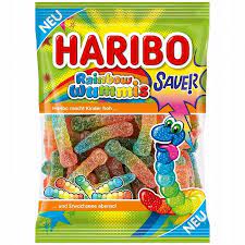 Żelki HARIBO Rainbow Wummis kwaśne 160g z Niemiec
