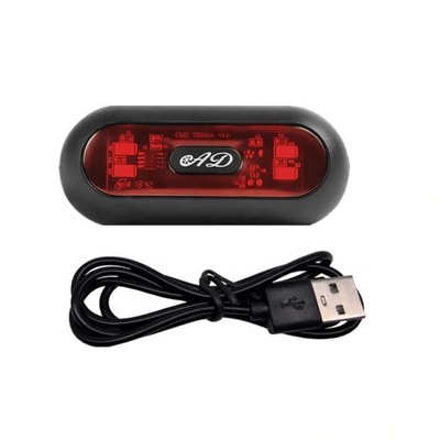 BLACKVOITURE USB SMART SIGHT ROWER SIGNAL SAFETY WARNING KASKI  