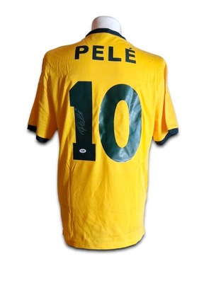 Pelé, Brazylia - koszulka z autografem, certyfikat PSA DNA od 1zł! (zag)