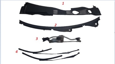 MOTOR HOLDER WIPER BLADES FRONT AUDI A5 S5 8T  