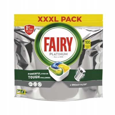 Fairy Platinum Lemon Kapsułki do Zmywarki 100 szt