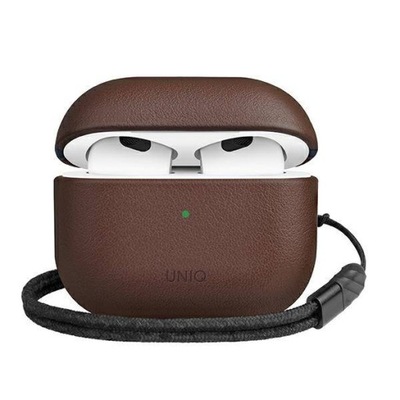 UNIQ etui Terra AirPods 3 gen. Genuine Leather brązowy/brown