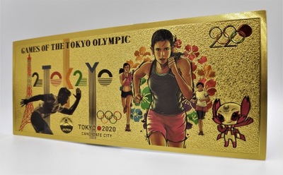 TOKIO 2020 Banknot Kolekcjonerski Biegacz