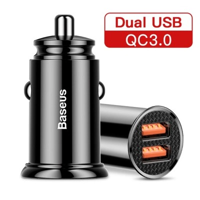 BASEUS 30W USB CAR CHARGER QUICK CHARGE 4.0 3.0 FCP SCP USB PD PARA XIAOMI  