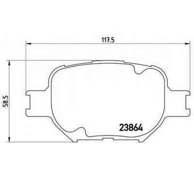 Brembo тормозные колодки тормозные lexus is iii фото №1