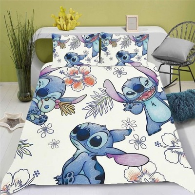 Zestaw 3 sztuk arkuszy kołder z serii Stitch